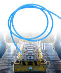 Kickproof Heavy Duty TPU Pneumatic Tubing Hose Full Meter Length Smooth Like Silk Air Line Piping on industrial machinery.
