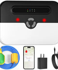 WiFi Sump Pump Alarm With Phone Alerts, LED Flash, Float Switch, and Accessories for Basement Protection in IP65 Waterproof Design