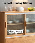 Wooden cabinet with glass doors using Complete Aluminum Sliding Door Track Kit With Two Upper Tracks And Two Lower Tracks 48 Inch Length