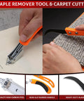 12 Piece Nail Puller And Trim Removal Tool Kit Including End Cutting Pliers Baseboard Tool Cat's Paw Nail Puller Car Clip Remover Tools Pry Bar Staple Remover Tool Carpet Cutter And Hook Tools For DIY Auto And Home Repair for carpet and staple removal