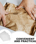 White EPE Cushioning Packing Pouches, 100 Pack For Moving And Storing Fragile Glasses, Mugs And Dishes, Thick Protective Pouches With Sleek Design For Safe Shipping And Easy Go-To Damage Free Packing, shown in box