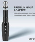335 Golf Adapter Sleeve Shaft Aftermarket Upgrade For MAVRIK Epic Rogue XR Paradym Great Big Bertha Drivers, black and silver aluminum design