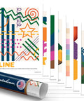 Seven Art Classroom Posters Set for Decor and Learning, Line, Shape, Color, Form, Value, Texture, Space, 12 by 18 Inches, Satin Finish
