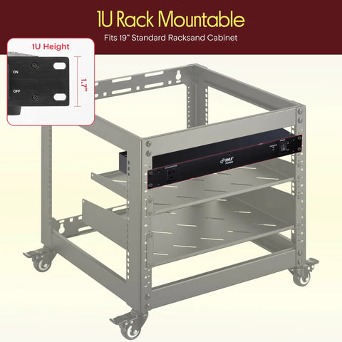 1U Rack Mount Power Conditioner Surge Protector With Seven Outlets Keeps Your Studio Rig Safe No Sweat Plug And Play Spike Guard.