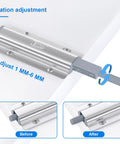 Close-up of Push To Open Magnetic Cabinet Latches 10 Pack Heavy Duty Touch Latches with adjustable rotation feature.
