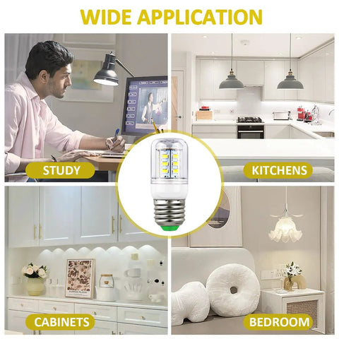 Ultra Bright 3.5W LED Refrigerator Light Bulb With E27 Base 110 240V Easy Install Replacement For Frigidaire Kenmore Electrolux 5304511738 PS12364857 AP6278388 4584444 White Light in various room applications