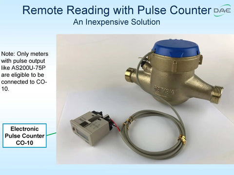 1 Inch NTEP IP68 NSF61 Non Lead Potable Water Meter With Pulse Output And Couplings Inline Horizontal Mount Gallons Readout For Accurate Home Or Industrial Water Tracking with pulse counter