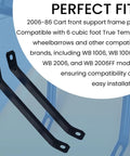 Beefed Up Front Support Brackets For 6 Cu Ft Wheelbarrows, Replacement Axle Brace For WB1006 WB1006FF WB2006 WB2006FF