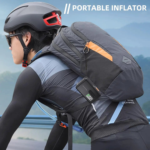 Ultra Tiny Electric Bike Pump With Auto Stop And Fast Inflation To 120 PSI Portable Mini Tire Inflator For Presta And Schrader Valves The Go To Gear For E Bikes And All Kinds Of Bicycles And Balls