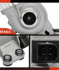Premium Engine Electric Water Pump Compatible With Bmw F30 F32 328i 335i Xdrive showing detailed 4 pin connector and silver finish.