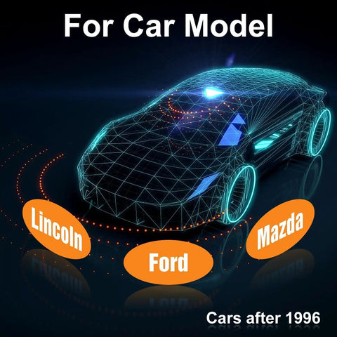 Digital wireframe car model for OBD2 USB Diagnostic Scanner Must Have With MS CAN And HS CAN Switch For Ford Lincoln Mazda Mercury
