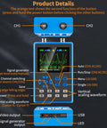 Dual Channel Handheld Digital Oscilloscope Kit With Two Point Eight Inch TFT Display 120 MHz Bandwidth 500 MSPS Sampling