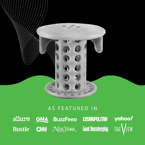 Inside Sink Drain Protector Hair Catcher And Strainer That Fits In The Drain, Traps Every Hair To Prevent Clogs, Durable Gray Finish