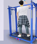 Heavy Duty Electric Lifting Cart And Rock Solid Mobile Work Platform Featuring No Fuss Remote Control Built From Thick Reinforced Steel, 2.5m to 5m elevation.