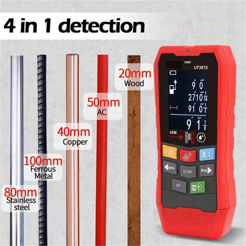 Heavy Duty Wall Scanner And Metal Detector That Sniffs Out Live Wires Wood Studs And Ac Power Cables Gotta Have This Tool for accurate detection.