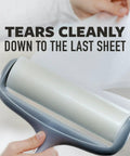 Heavy Duty Lint Roller For Pet Hair And Debris Fifty Percent Stickier Extra Large Roll Perfect For Clothes Furniture Cars And Office Surfaces Sixty Adhesive Sheets Included For Deep Clean Every Mess showing tearable sheets
