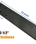 3 Pack Top Mount Countertop Support Brackets, Heavy Duty Hidden Knee Wall Floating Shelf Bracket for Granite Quartz Marble Countertops, 12x2.5x0.25 inches.