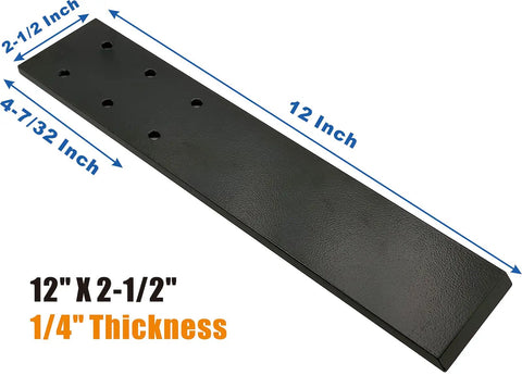 3 Pack Top Mount Countertop Support Brackets, Heavy Duty Hidden Knee Wall Floating Shelf Bracket for Granite Quartz Marble Countertops, 12x2.5x0.25 inches.