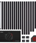 350mm Extrusion Frame Kit For 3D Printers With 2020 Aluminum Square Extrusions Anodized Black Blind Joints