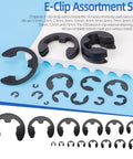 211 Piece E Clip Retaining Ring Set With 14 Sizes 65Mn Steel Heat Treated External Circlips With Tweezers For Gears
