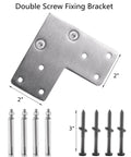 Double screw fixing bracket and bolts for Stainless Steel Cable Railing Post For Decks Flat Top Square Fence Post 36 Inch.