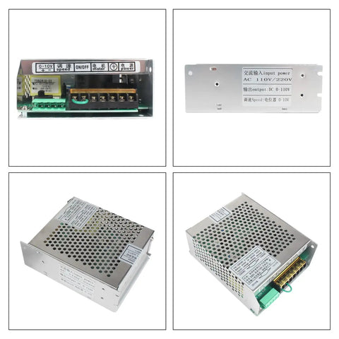 800W Mach3 CNC Spindle Motor Speed Controller And Power Supply for CNC Router Milling with input and output specifications shown.