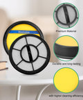 4 Pack Washable Vacuum Filter Set For DCF25 And EF7 Fits AS3030AE AS3033A AS3101A AS3104AX AS3304A Vacuum Cleaner Replacement Parts 67600 68657 on a white table showing premium material and durability
