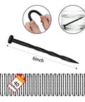 Flexible 6-inch spikes for No Dig Garden Edging Border 2 Inches Tall 40 Feet Long Flexible Plastic With 40 Stakes