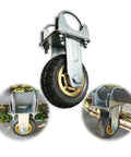 Built Tough 5 Inch Gate Support Wheel For Farm And Ranch Gates With Metal Bracket Zinc Finish And Rugged Rubber Tire