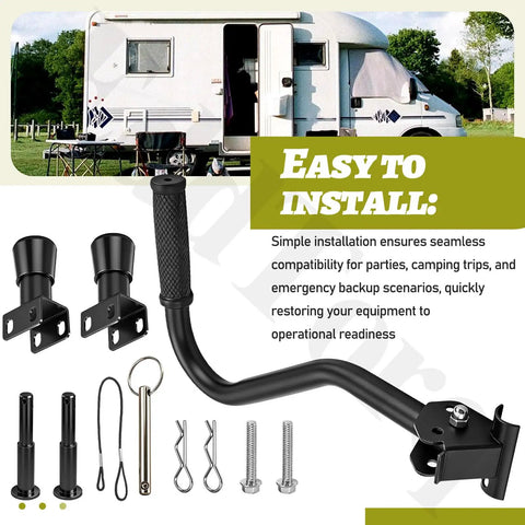 Wheel And Handle Kit For WEN 4500 And 4750 Watt Generators Fits GN4500 DF472 DF475 DF475T DF475X DF472X Replacement Part