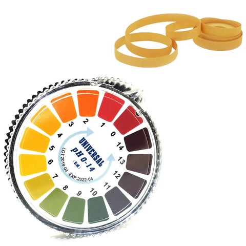 PH Test Strips Roll 0 To 14 Range 16.4 Feet Alkaline And Acid Indicator Paper for water, urine, saliva, and soil testing.