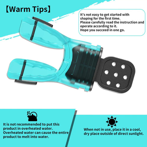 Moldable Scuba Diving Mouthpiece For Snorkel And Regulator Replacement TPE Custom Bite Aqua Mouthpiece with tips and care instructions