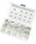 500 Piece Metric E Clips Kit In 304 Stainless Steel With 14 Sizes From 1.5mm To 15mm in a plastic box