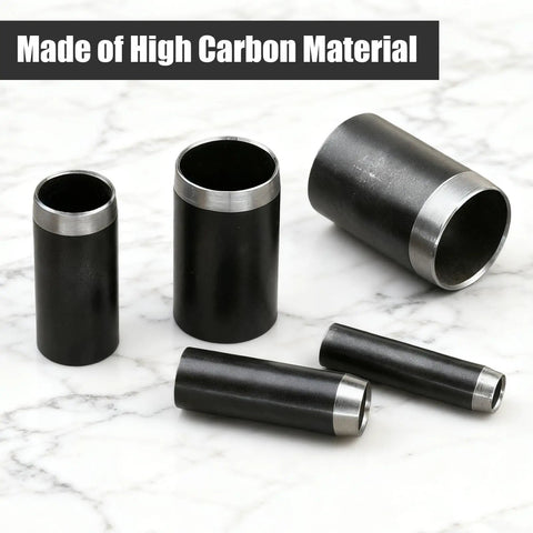Leather Hole Punch Set 25-Piece With 1-25mm Hollow Punch Kit Includes A6 Cutting Mat And Storage Box showing high carbon material punches.