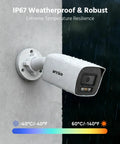 Outdoor 3K Two Way Audio Security Camera System With 8 Channel H265 Plus DVR AI Human and Vehicle Detection Four 5MP Wired CCTV Cameras