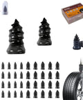 No Sweat Screw In Tire Plugs Repair Kit with Heavy Duty Vacuum Spiral Screws, assorted sizes, compact case, tire installation.