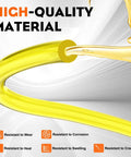 High-quality yellow gas fuel line from Gas Fuel Line Hose Kit For Small Engines Four Size Tubing Pack Each Four Feet