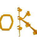Tire Changer Plastic Inserts Kit With Nylon Rim Edge Protectors For Duck Head Mount Demount Tools, shown flat and arranged.