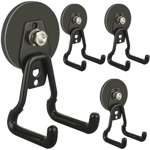 Upgraded Large Magnetic Hooks With 20lb Capacity Heavy Duty Magnetic Hangers For Garage Pegboard Tools And Power Drill Accessories