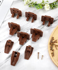 Brown Plastic Drawer Track Guide Repair Kit For Center Mount Drawers To Run Dang Smooth Quick Replacement Slides With Mounting Screws for dressers and nightstands