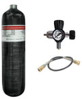 3L Carbon Fiber PCP Air Tank With Filling Station And Regulator Gauge 4500 PSI High Pressure HPA Cylinder For Paintball Comes With Hose Fittings For Direct Fill From Compressor