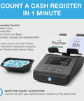 Money Counting Scale For Cash Registers Multi Currency Counts Coins And Bills In One Minute With Non Cash Items