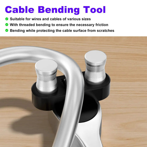 Heavy Duty 500 MCM Wire Bender Tool and Cable Bending Equipment For Electrical Work with threaded bending to protect cables.