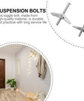 20 Piece M5 M6 Toggle Bolts Wing Nut Kit For Drywall Anchors shown with home door interior