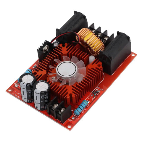 Zero Voltage Switching Flyback Driver Module 12V To 30V High Voltage Generator with fan, capacitors, and coils visible