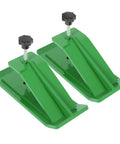Two Pack Universal Tractor Bucket Edge Protectors For Most Loaders, Built Tough On Heavy Duty Steel With Durable Green Powder Coating