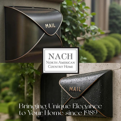 Built Tough Black Wall Mount Mailbox For Outdoor Use 12.5 X 5 X 10 Inch Weatherproof Envelope Mailbox on exterior wall
