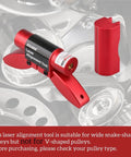 Laser Alignment Tool For Precise BDS Displacement Diagnosis With Magnetic Base Reusable Compact Red Calibrator