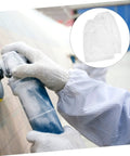 Hardcore Canvas Arm Sleeves For Sandblasting And High Pressure Setup Straight Up Rugged Protection For Mechanics And Trade Pros in use during sanding.
