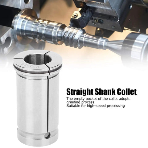 Beefy Straight Shank Collet Adapter for CNC Routers and Lathes with High Precision Clamping, 65Mn Material, 20mm Size